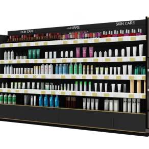 现代化妆品展示架3D模型下载